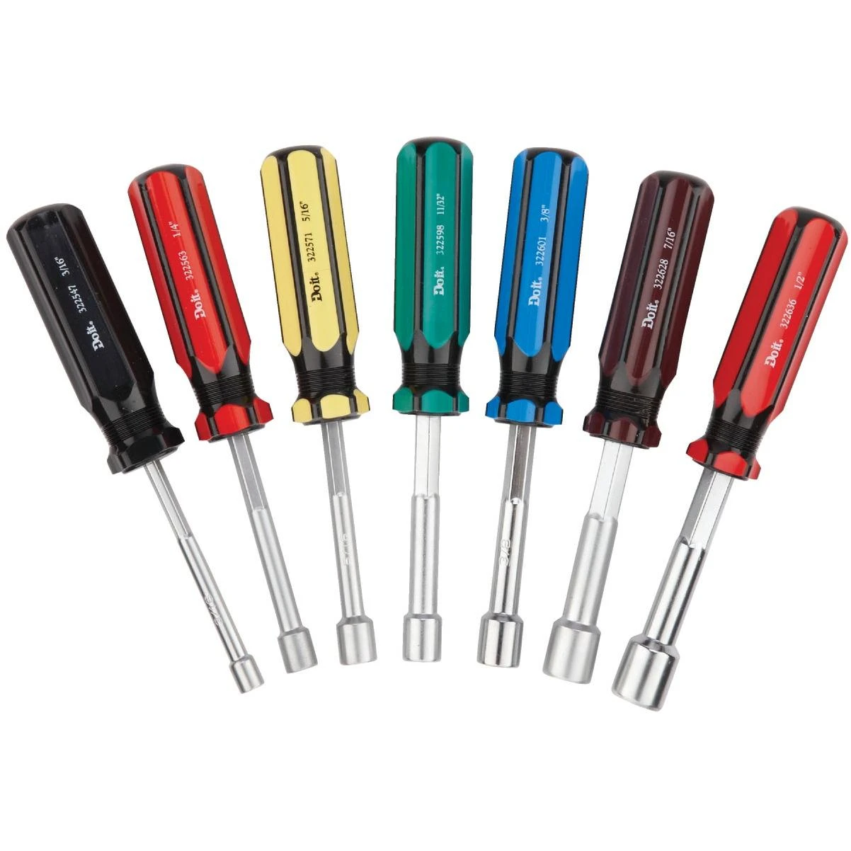 Do it Standard 3 In. Solid Shaft Nut Driver Set, 7-Piece