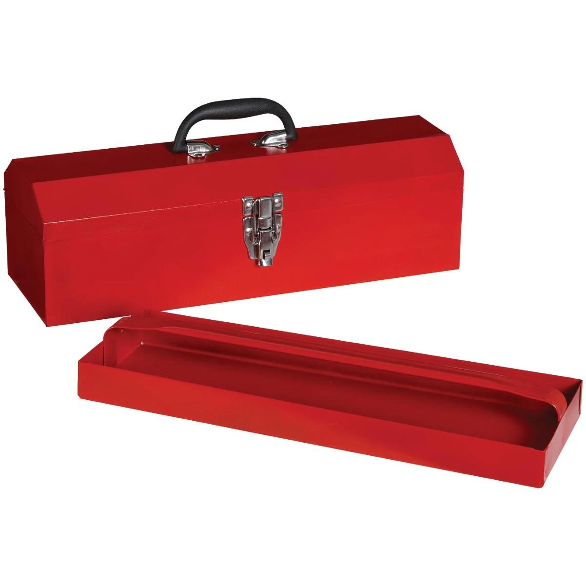 19 In. Red Steel Hip Roof Toolbox