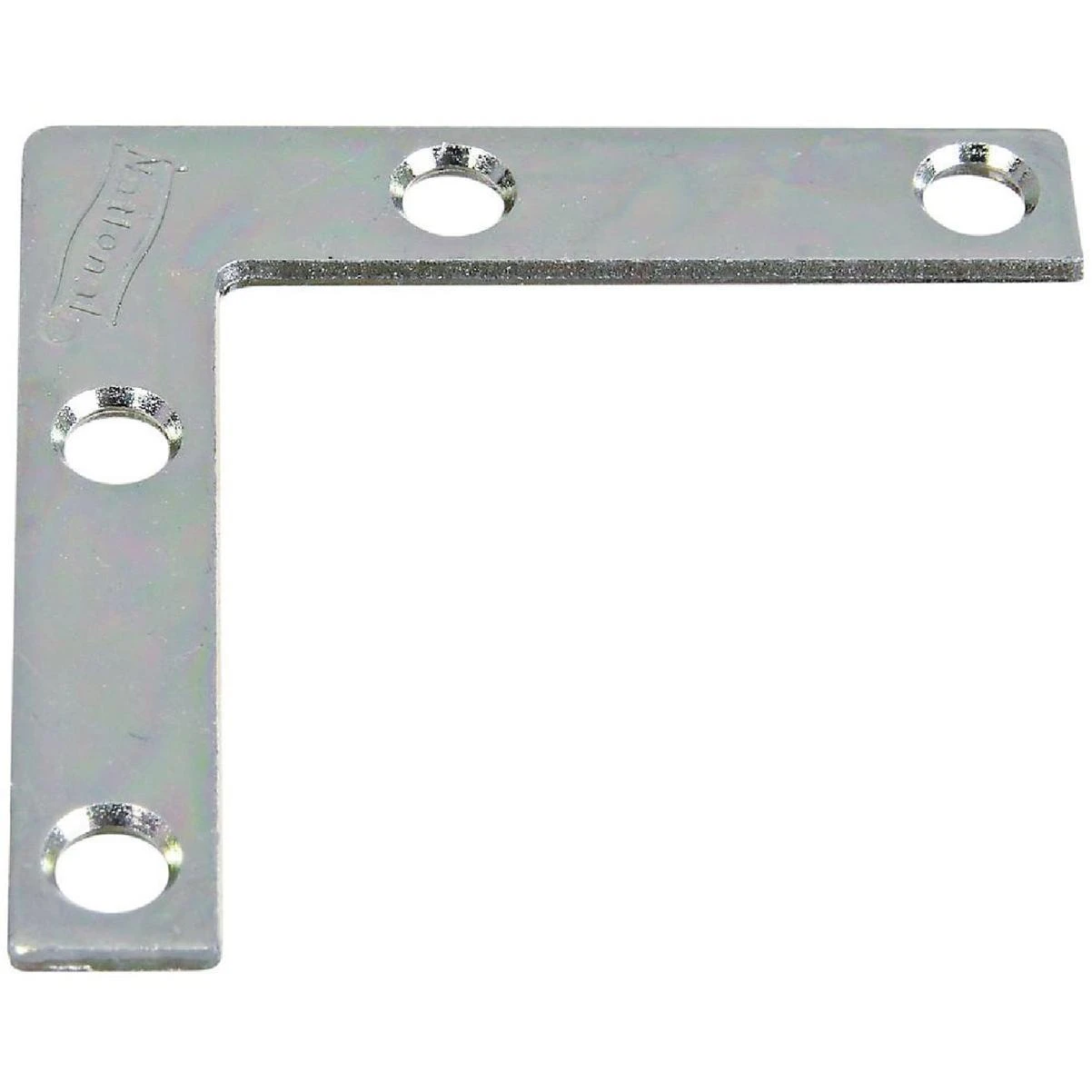 National Hardware 2 In. x 3/8 In. Zinc Flat Corner Iron (4-Count)