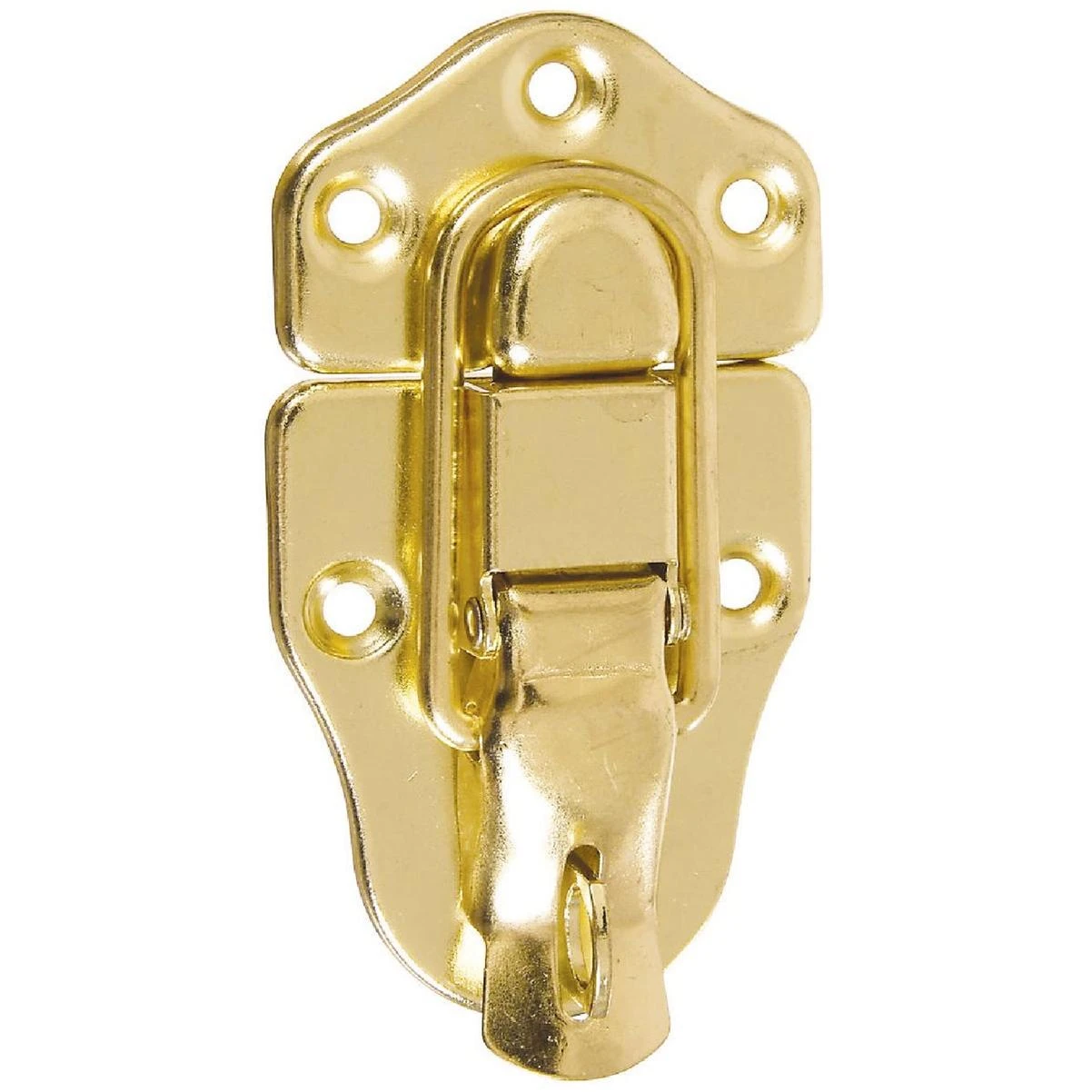 National Hardware Brass Finish Lockable Draw Catch