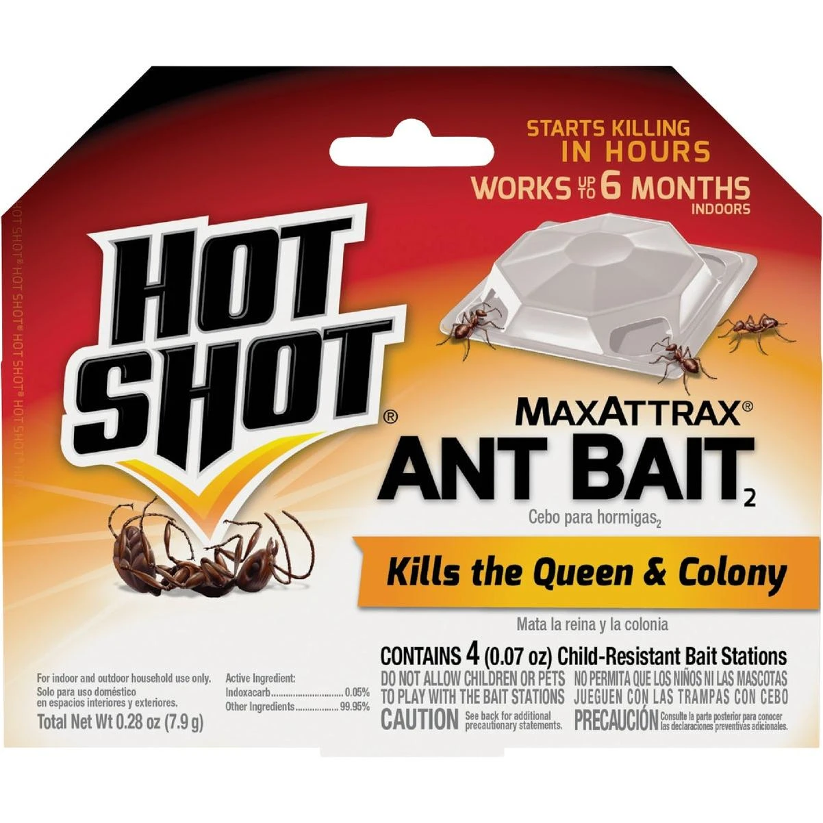 Hot Shot MaxAttrax 0.28 Oz. Solid Ant Bait Station (4-Pack)
