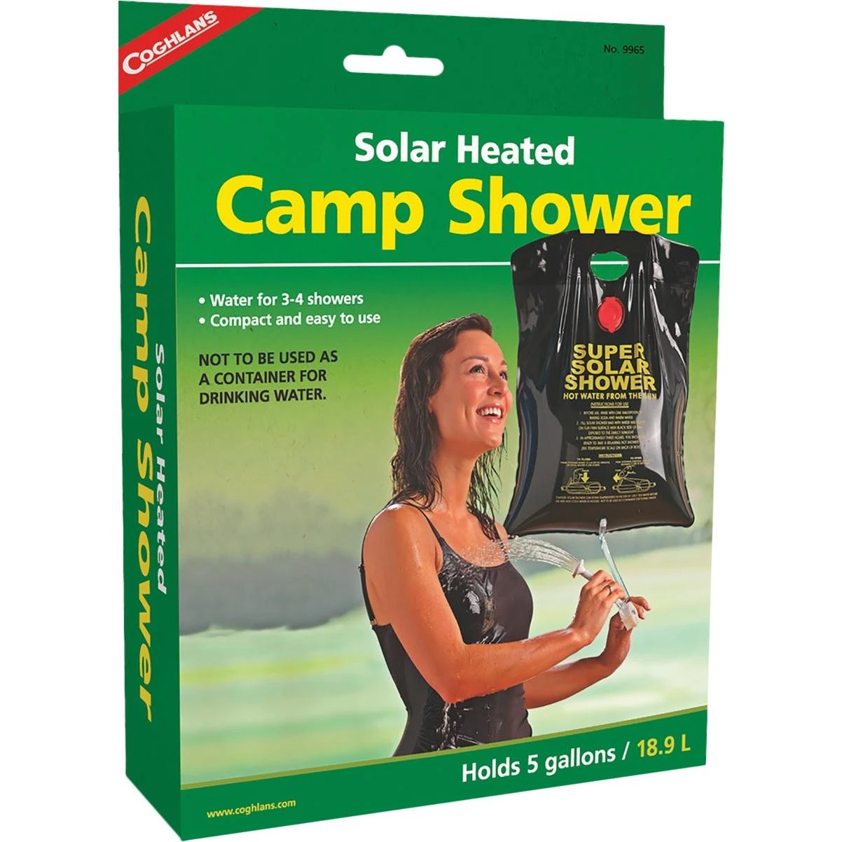 Coghlans 4.2 Gal. Solar Heated Camp Shower