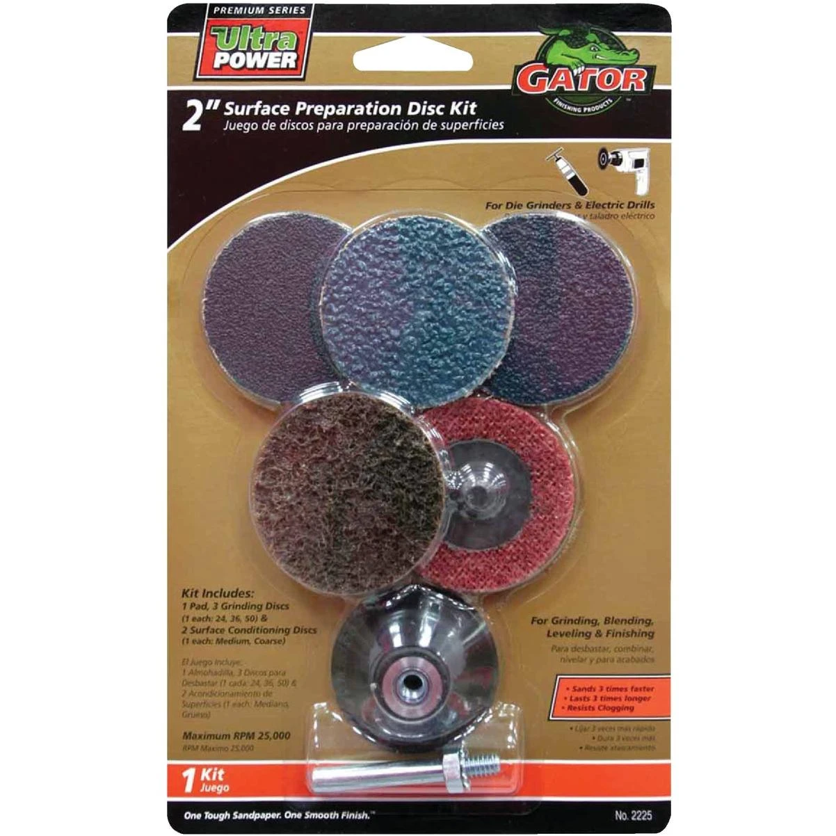 Gator Blade 2 In. Sanding Disc Kit (6-Pack)