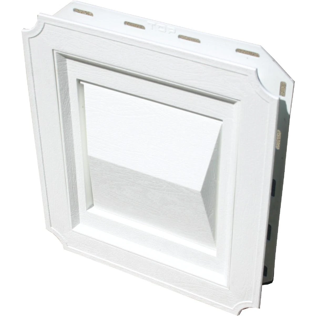 Builder's Best 4 In. White Plastic J-Block Dryer Vent Hood