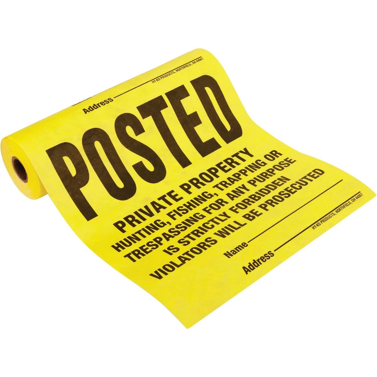 PRIVATE PROPERTY SIGN ROLL