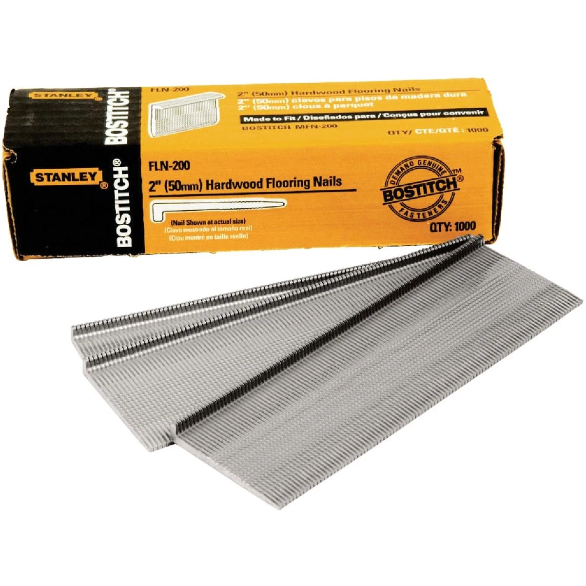 Bostitch 16-Gauge Coated L-Head Flooring Nail, 2 In. (1000 Ct.)