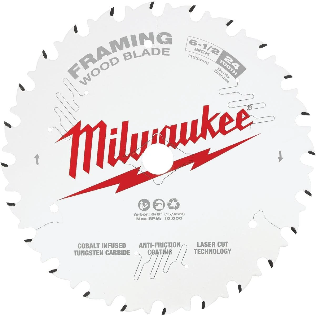 Milwaukee 6-1/2 In. 24-Tooth Framing Circular Saw Blade