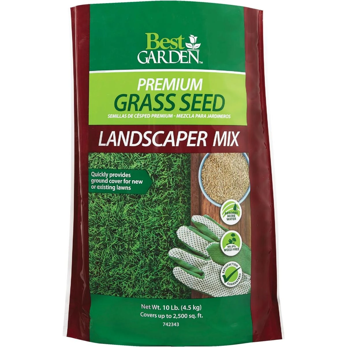 10 Lb. Landscaper Grass Seed For Sun To Partial Shade - Model 71104