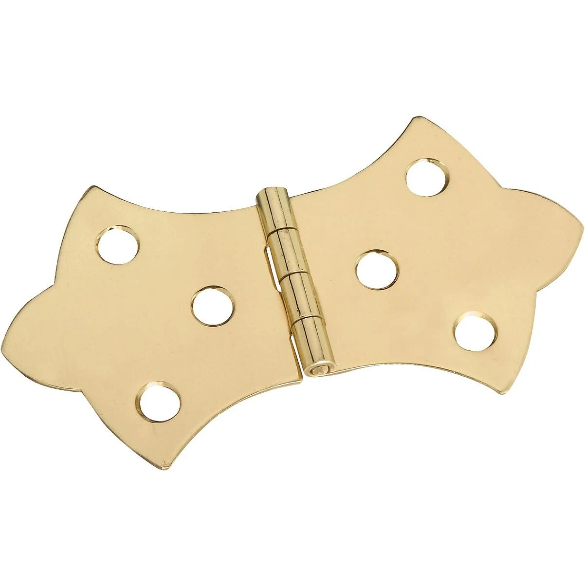  National 1-11/16 In. x 3-1/16 In. Miniature Brass Decorative Hinge (2-Pack)