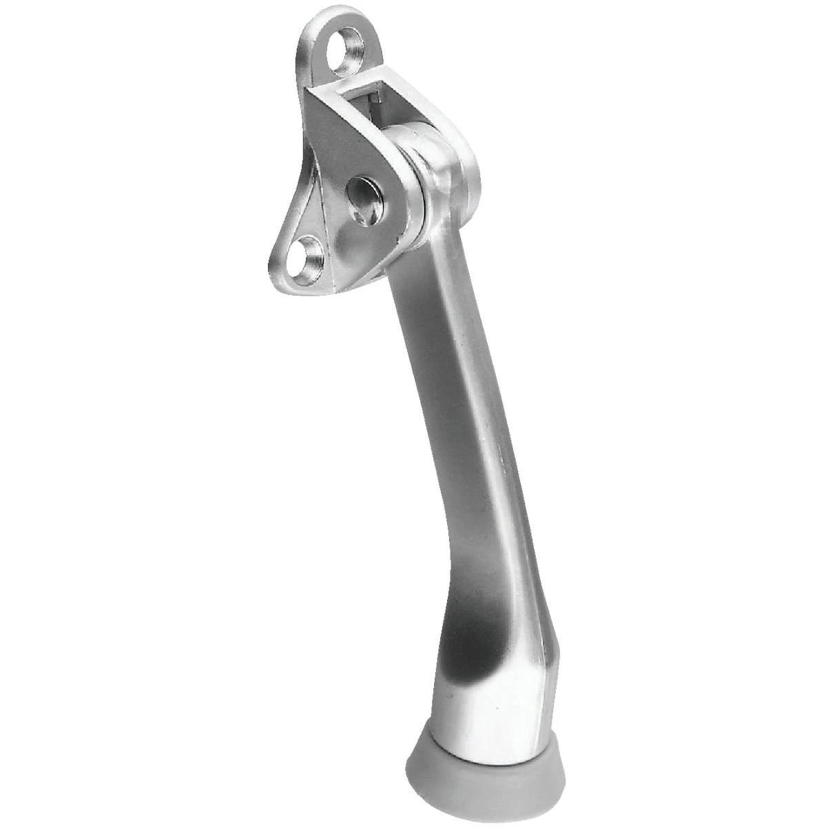 National Hardware 4 In. Satin Chrome Kickdown Door Holder
