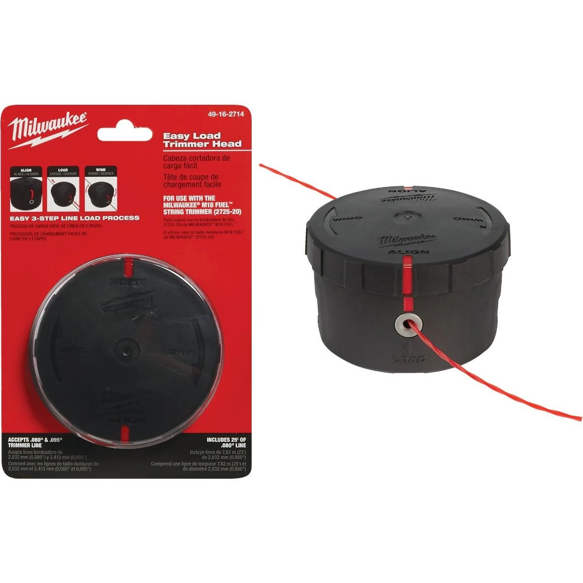 Milwaukee Easy Load Replacement Trimmer Head | Hills Flat Lumber Milwaukee Easy Load Replacement Trimmer Head | Hills Flat Lumber