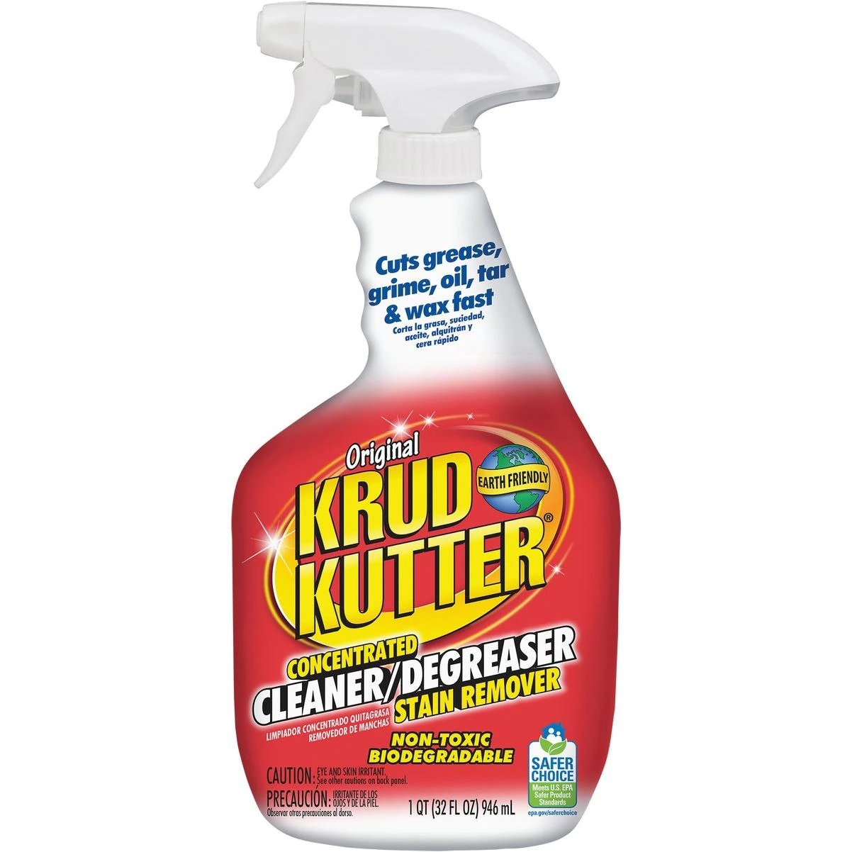 Krud Kutter 32 Oz. Super Concentrated Liquid Cleaner & Degreaser Stain Remover Trigger Spray