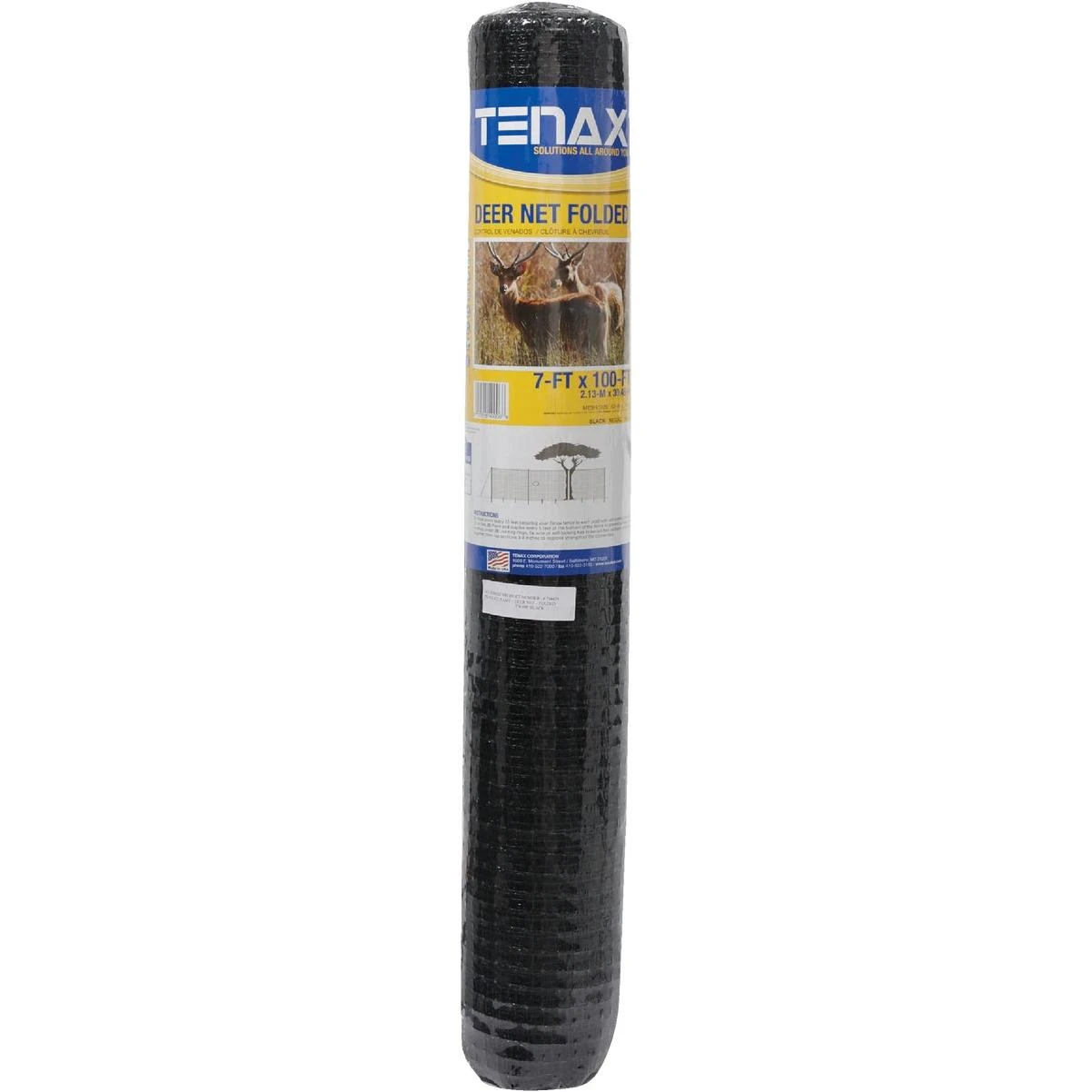 Deer Net 7 Ft. H. X 100 Ft. L. Polypropylene Black Deer Fence