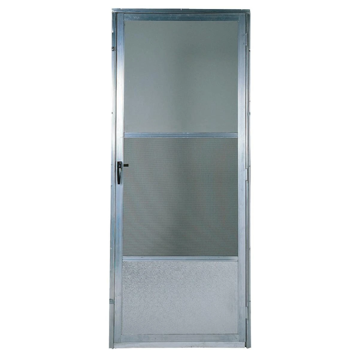 Croft Imperial Style 32 In. W x 80 In. H x 1 In. Thick Mill Self-Storing Aluminum Storm Door