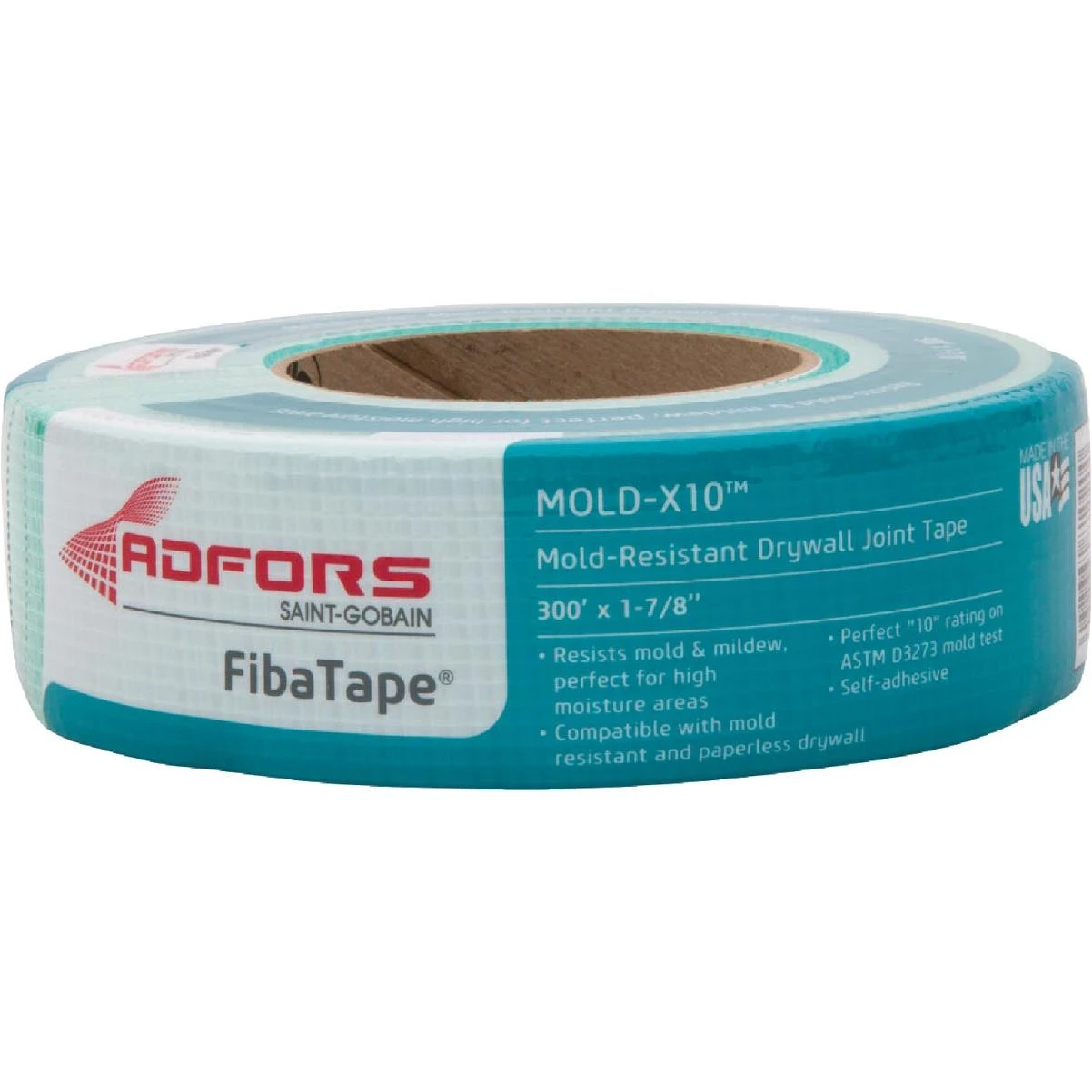 FibaTape Mold-X10 1-7/8 In. X 300 Ft. Mold & Mildew-Resistant Joint Drywall Tape