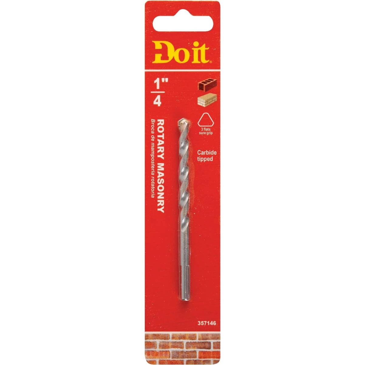 Do it 1/4 In. x 4 In. x 2.Rotary Masonry Drill Bit