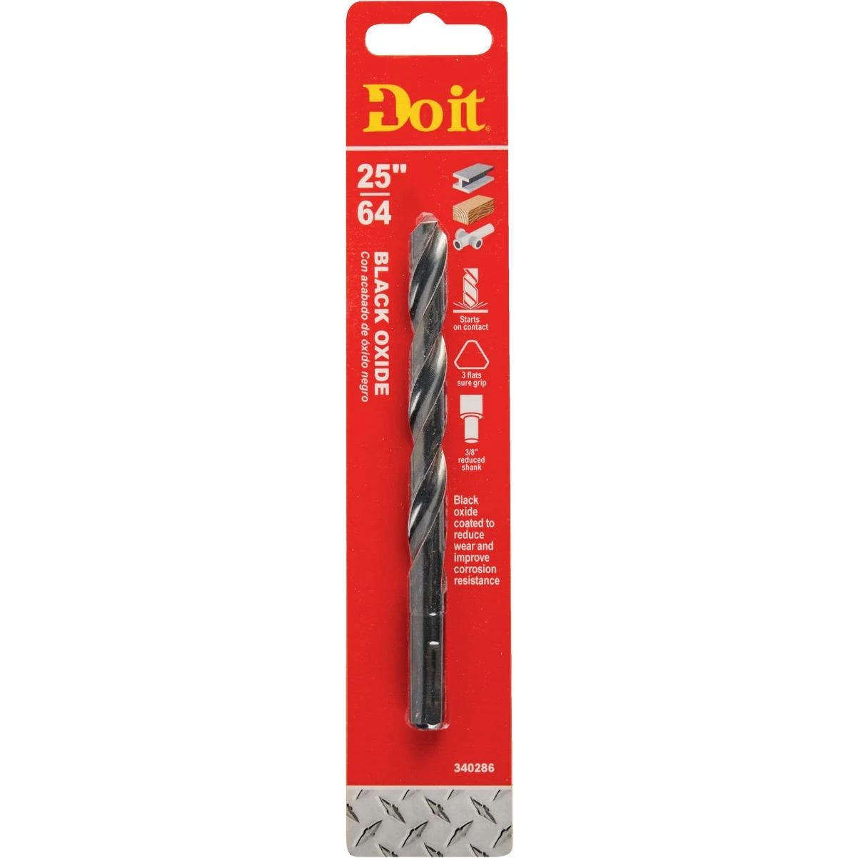 Do it 25/64 In. Black Oxide Drill Bit 