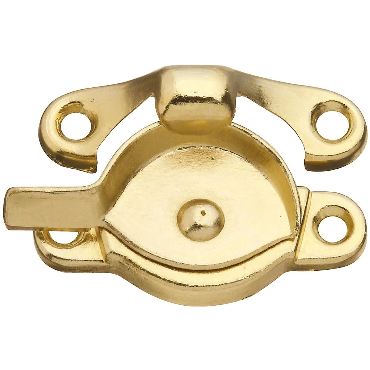 National Hardware Brass 7/8 In. Crescent Sash Lock