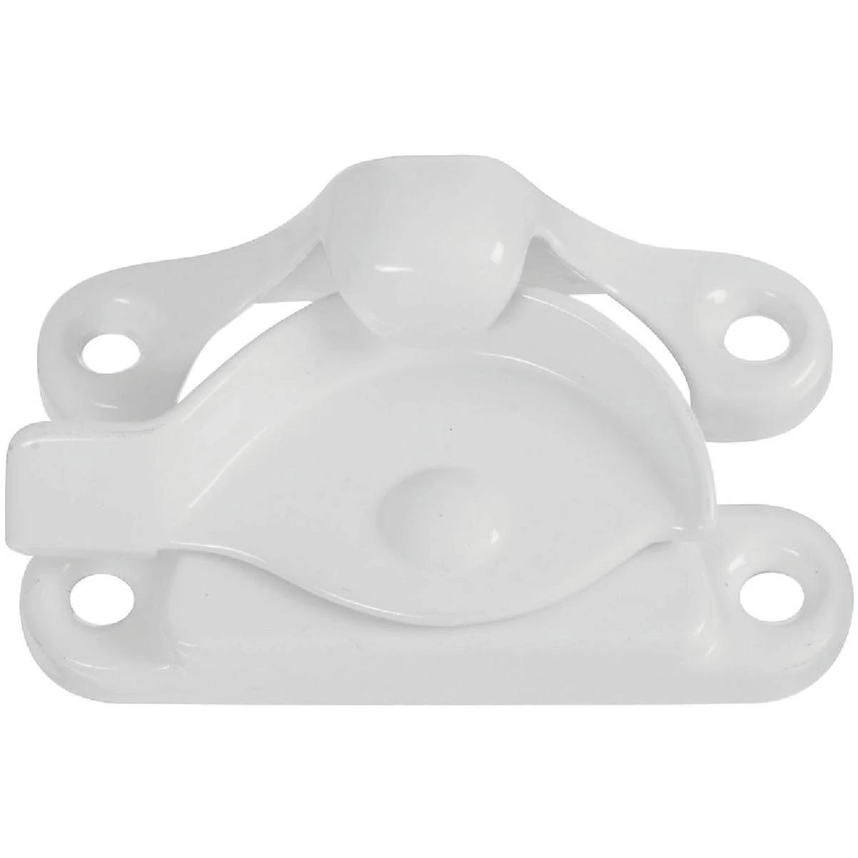 National Hardware White 7/8 In. Crescent Sash Lock