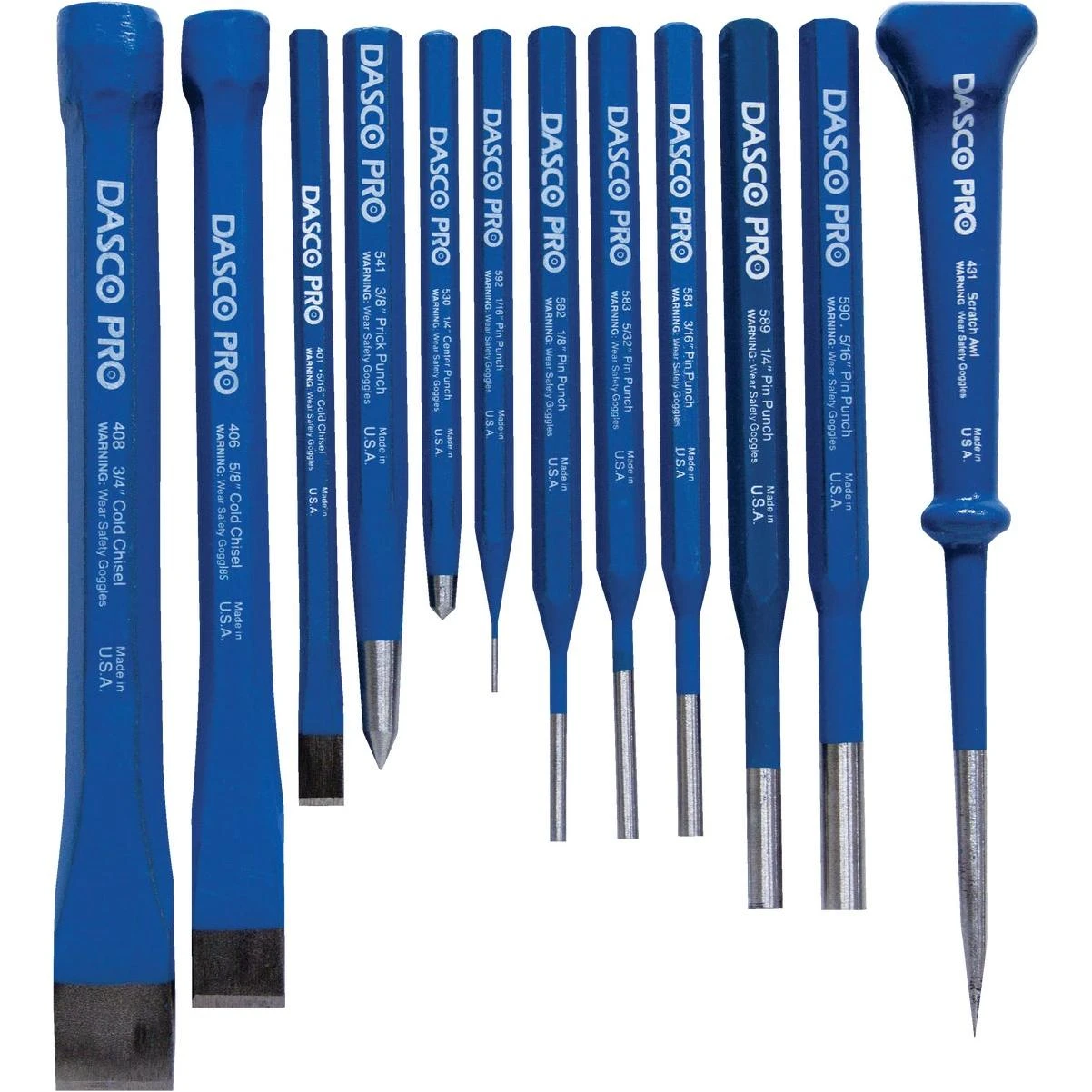 Mayhew Tools Punch & Chisel Set (12-Piece)