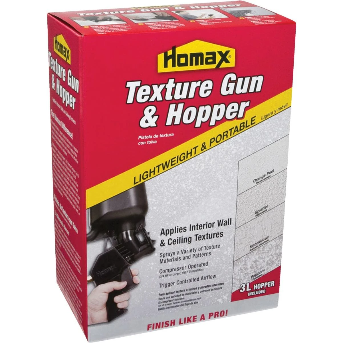 Homax Pro Texture Pneumatic Spray Gun and Hopper