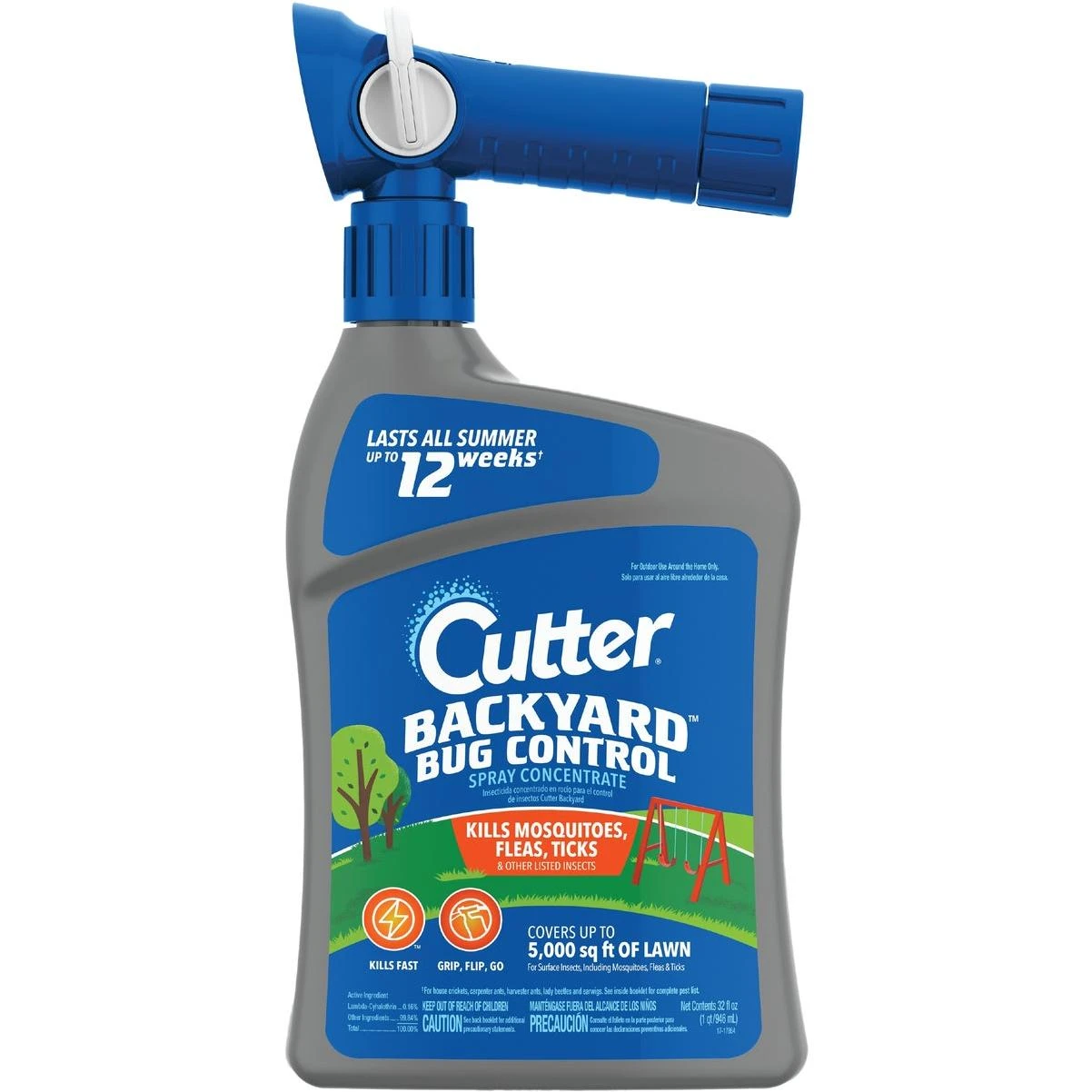 Cutter Backyard Bug Control 32 Oz. Ready To Spray Hose End Mosquito Killer