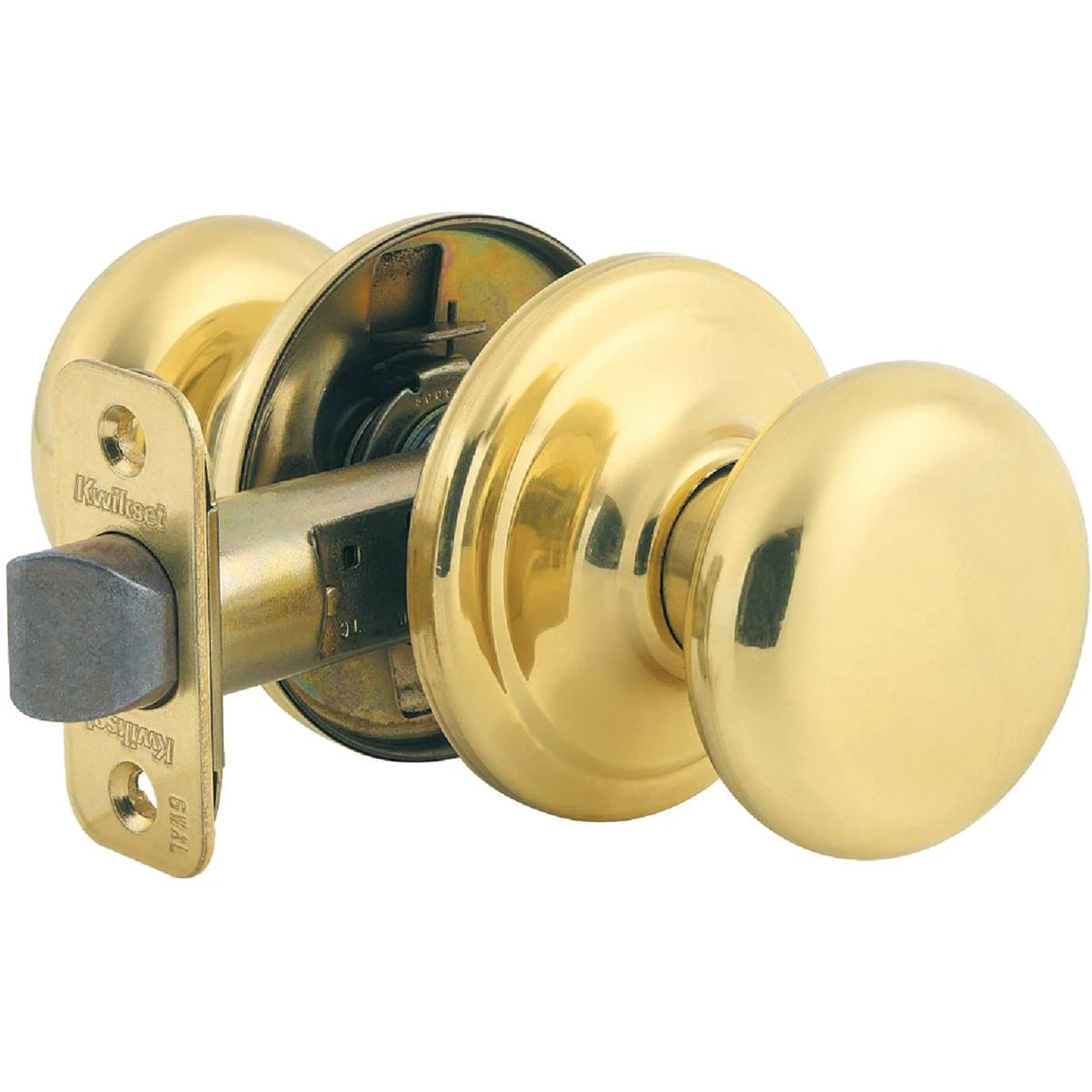 Kwikset Signature Series Polished Brass Hall & Closet Door Knob