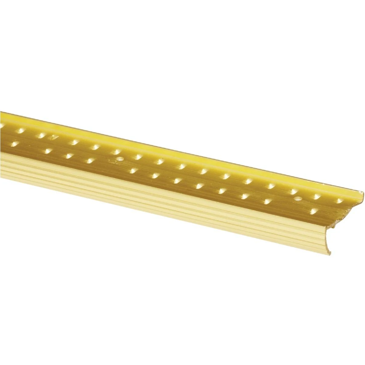 M-D Building Products Satin Brass 1-3/8 In. x 3 Ft. Aluminum Carpet Gripper