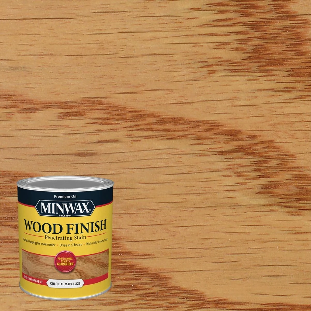 Minwax Wood Finish Penetrating Stain, Colonial Maple, 1 Qt.