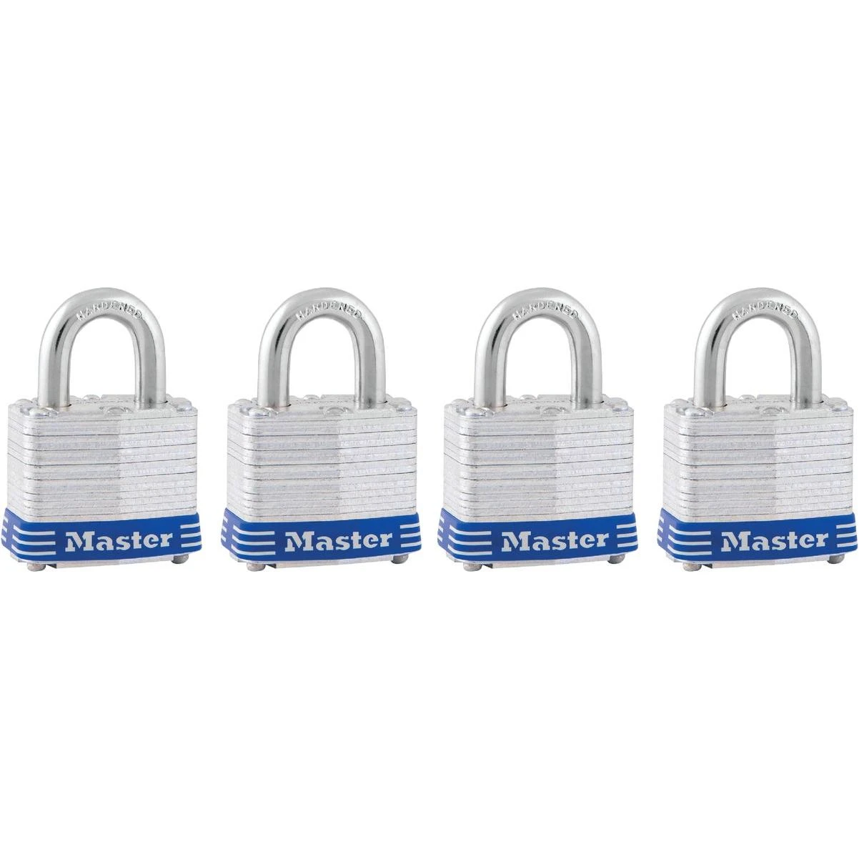 Master Lock 1-9/16 In. Wide 4-Pin Tumbler Keyed Padlock (4-Pack)