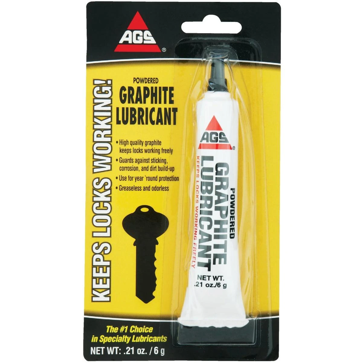 AGS 0.21 Oz. Tube Powdered Graphite Dry Lubricant