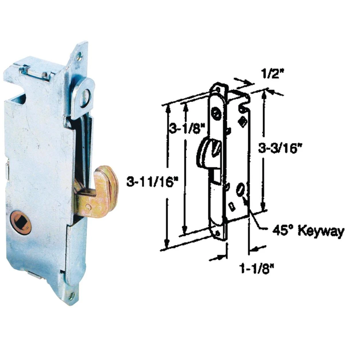Prime-Line Steel Deadbolt Lock Prime-Line Steel Deadbolt Lock