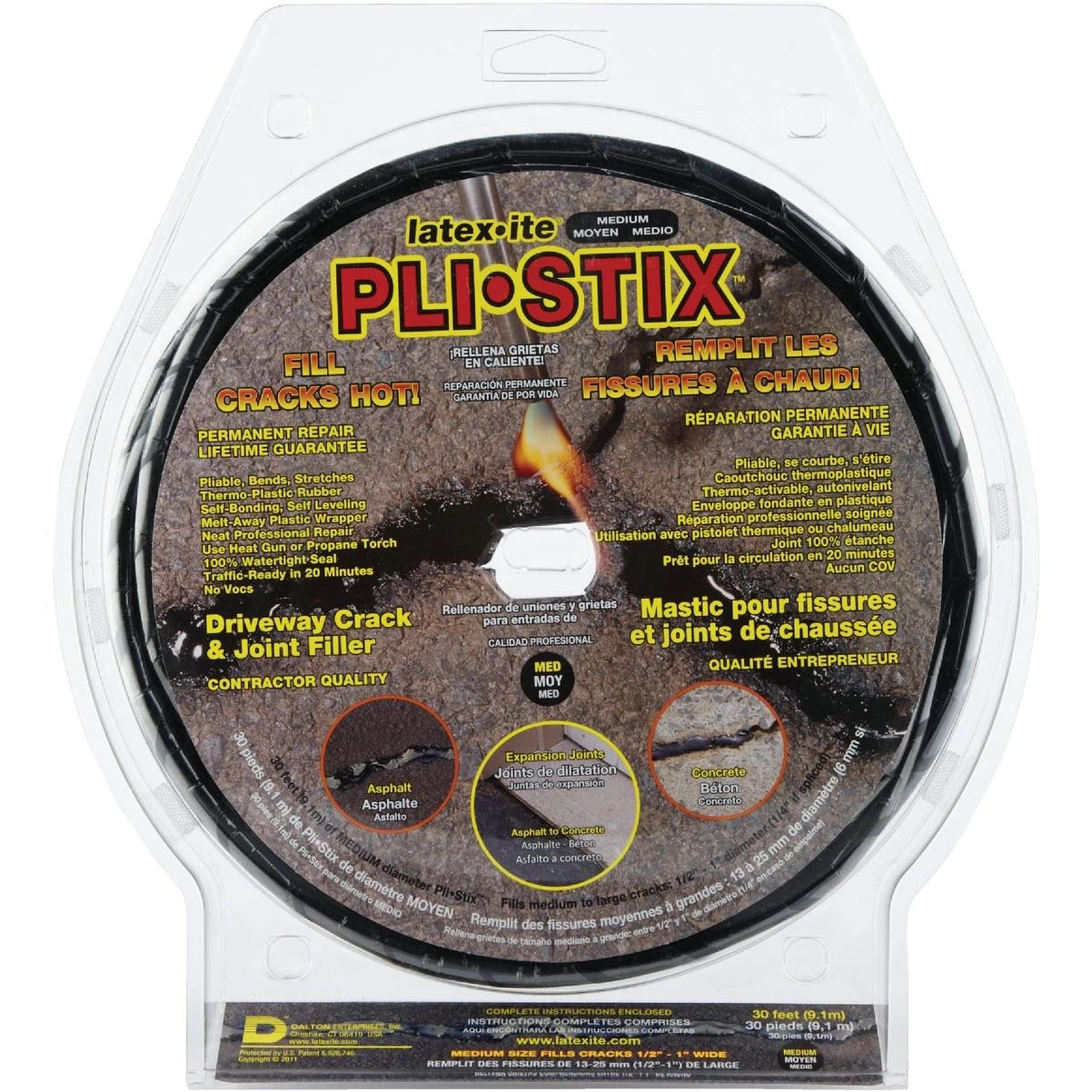 Latex-ite Pli-Stix 30 Ft. Driveway Crack and Joint Filler
