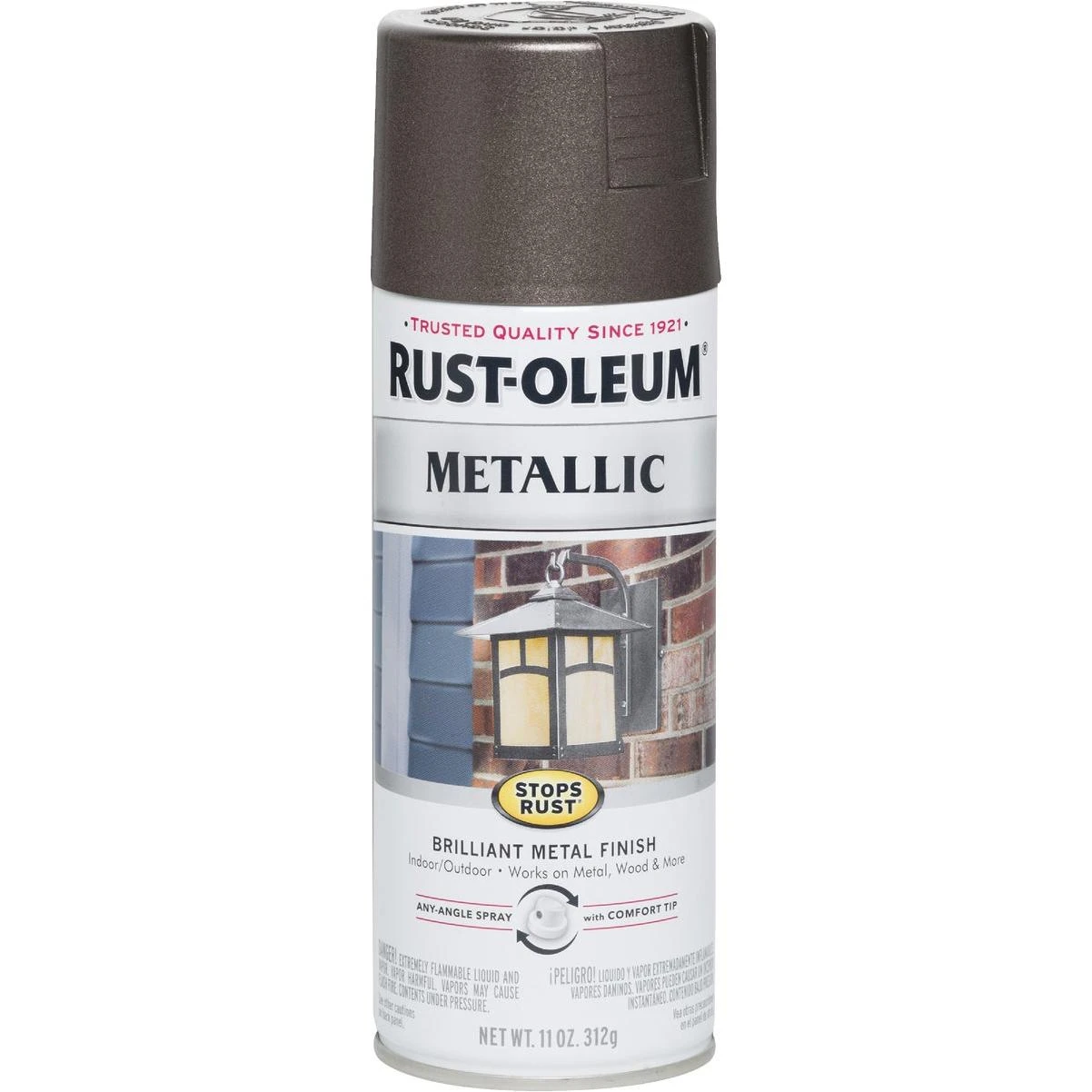 Rust-Oleum Stops Rust 11 Oz. Metallic Satin Spray Paint, Dark Bronze