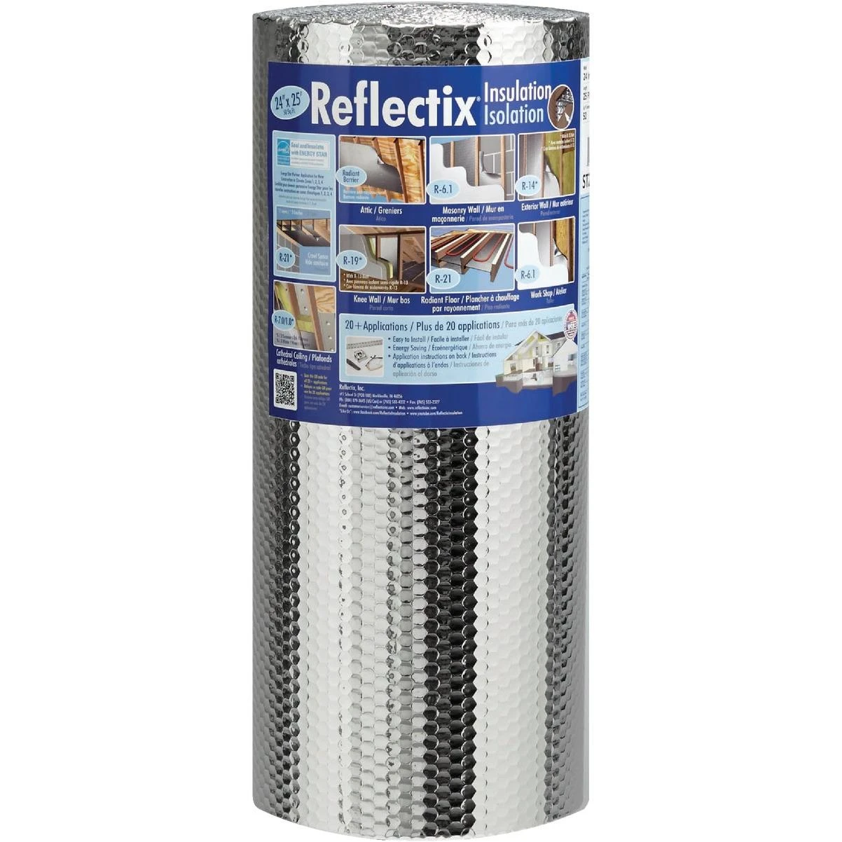 Reflectix 24 In. x 25 Ft. Staple Tab Reflective Insulation