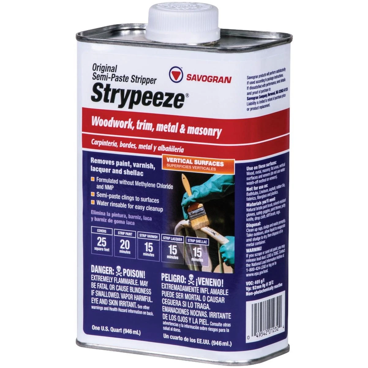 Savogran Strypeeze Quart Methylene Chloride Free Stripper