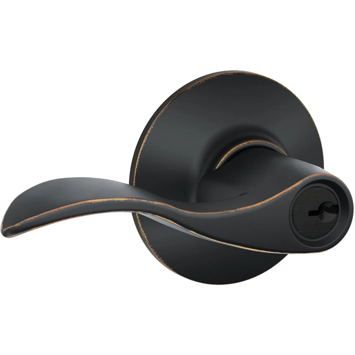 Schlage Accent Aged Bronze Entry Door Lever