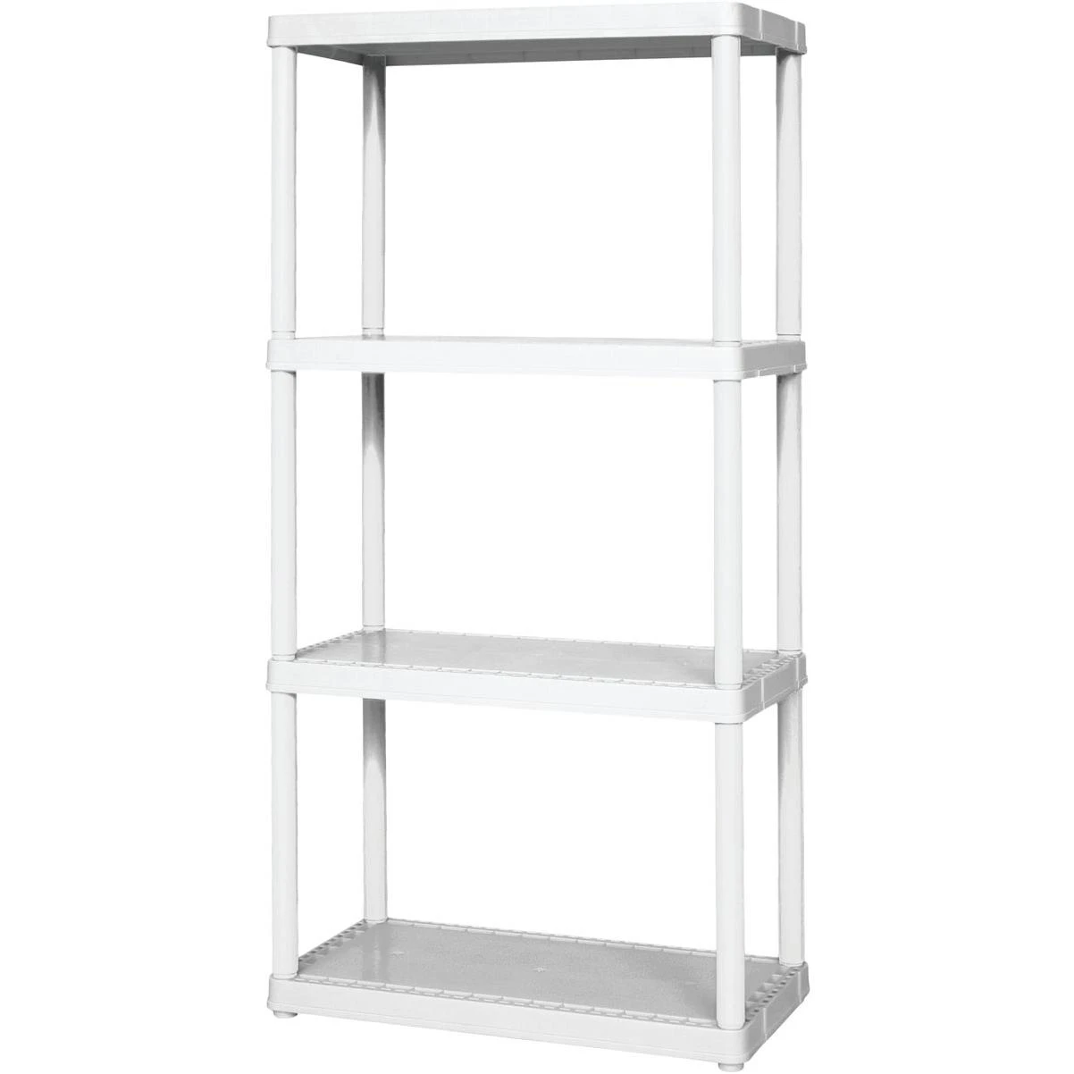 Gracious Living 4 Shelf Light Duty White Solid Unit