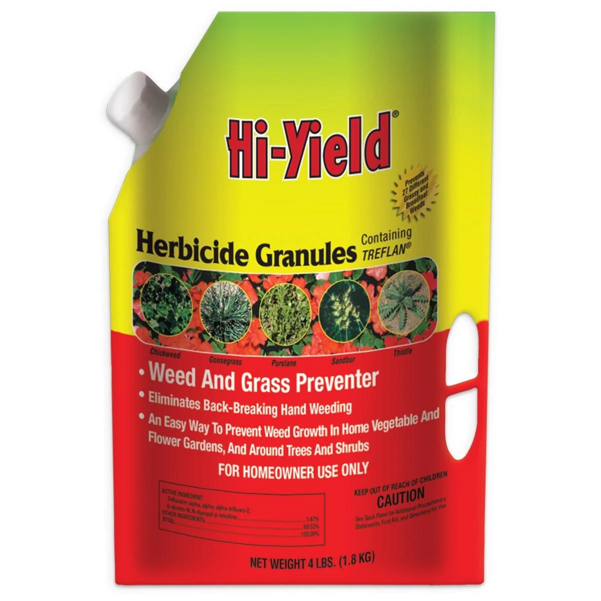 Hi-Yield 4 Lb. Ready To Use Granules Grass & Weed Preventer