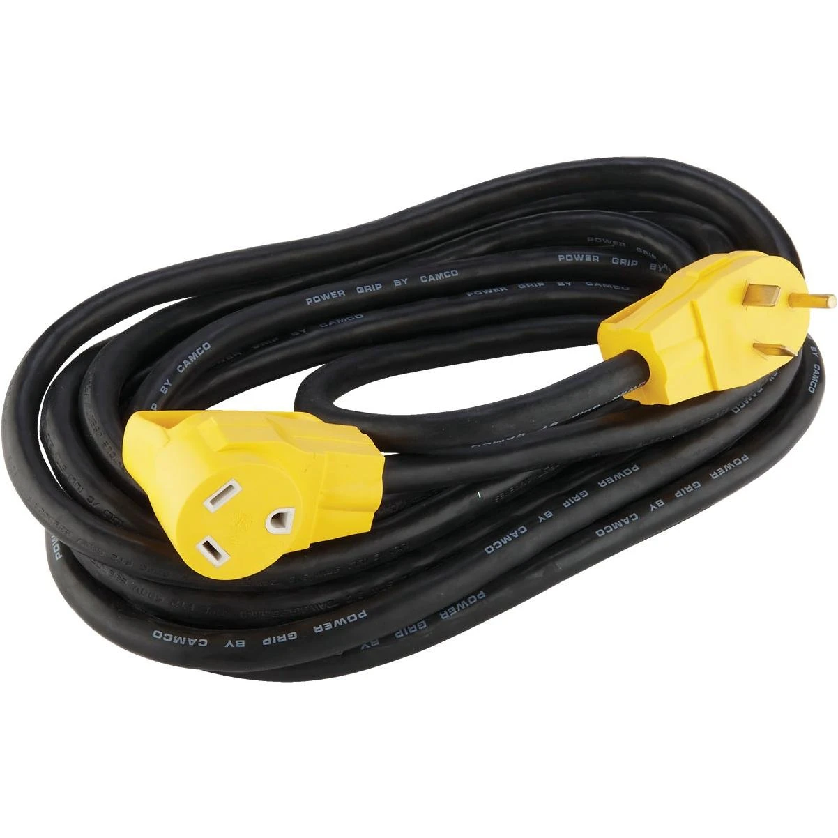 Camco PowerGrip 25Ft. 30A 125 10 Gauge RV Extension Cord