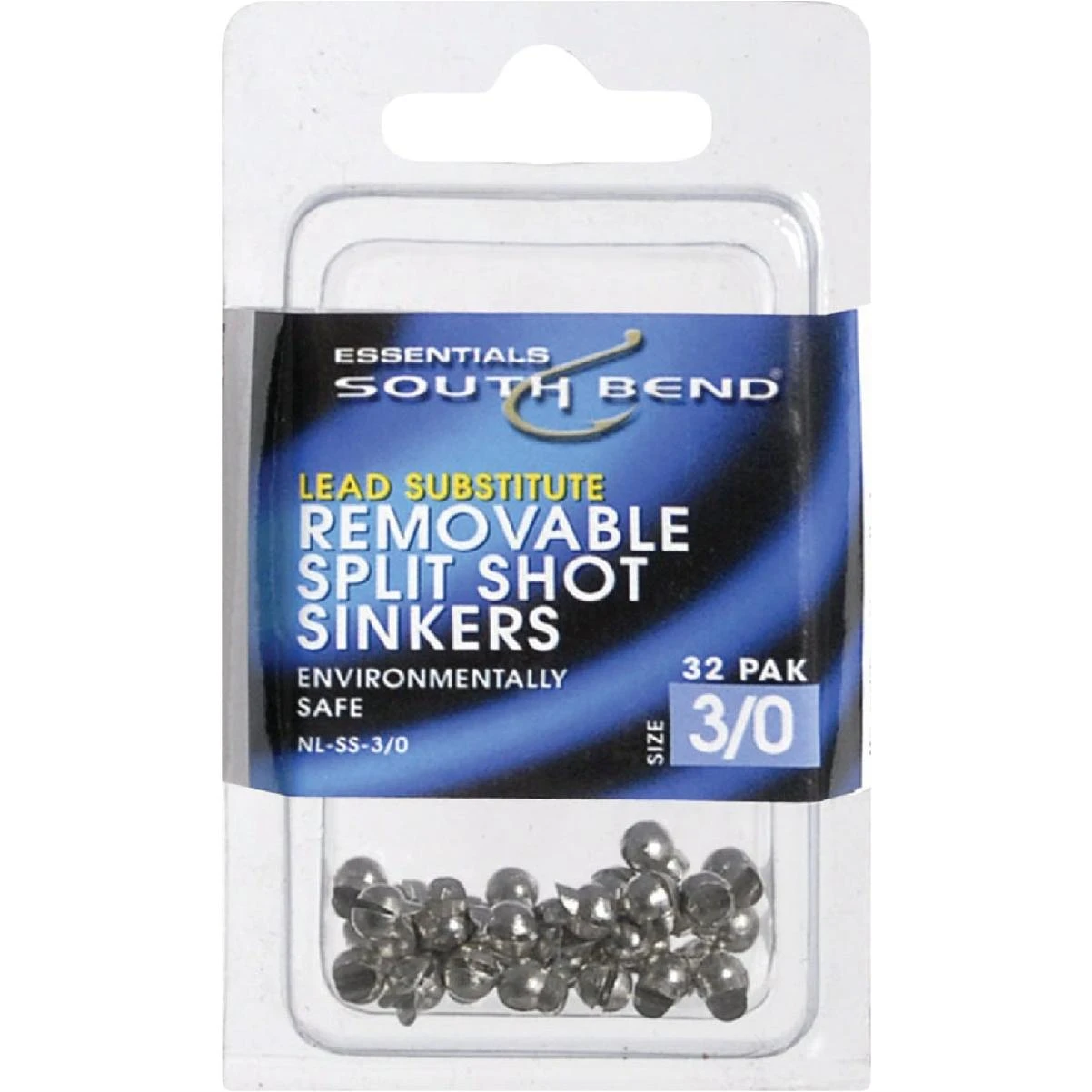 SouthBend Size 4 Lead-Free Split Shot Sinker (16-Pack)