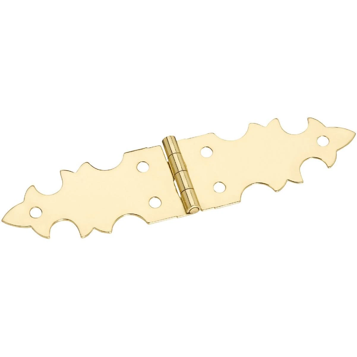 National Hardware 5/8 In. x 2-3/4 In. Brass Miniature Decorative Hinge (2-Pack)