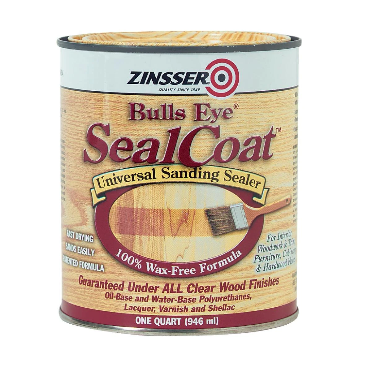 Zinsser Bulls Eye SealCoat Sanding Sealer, 1 Qt.