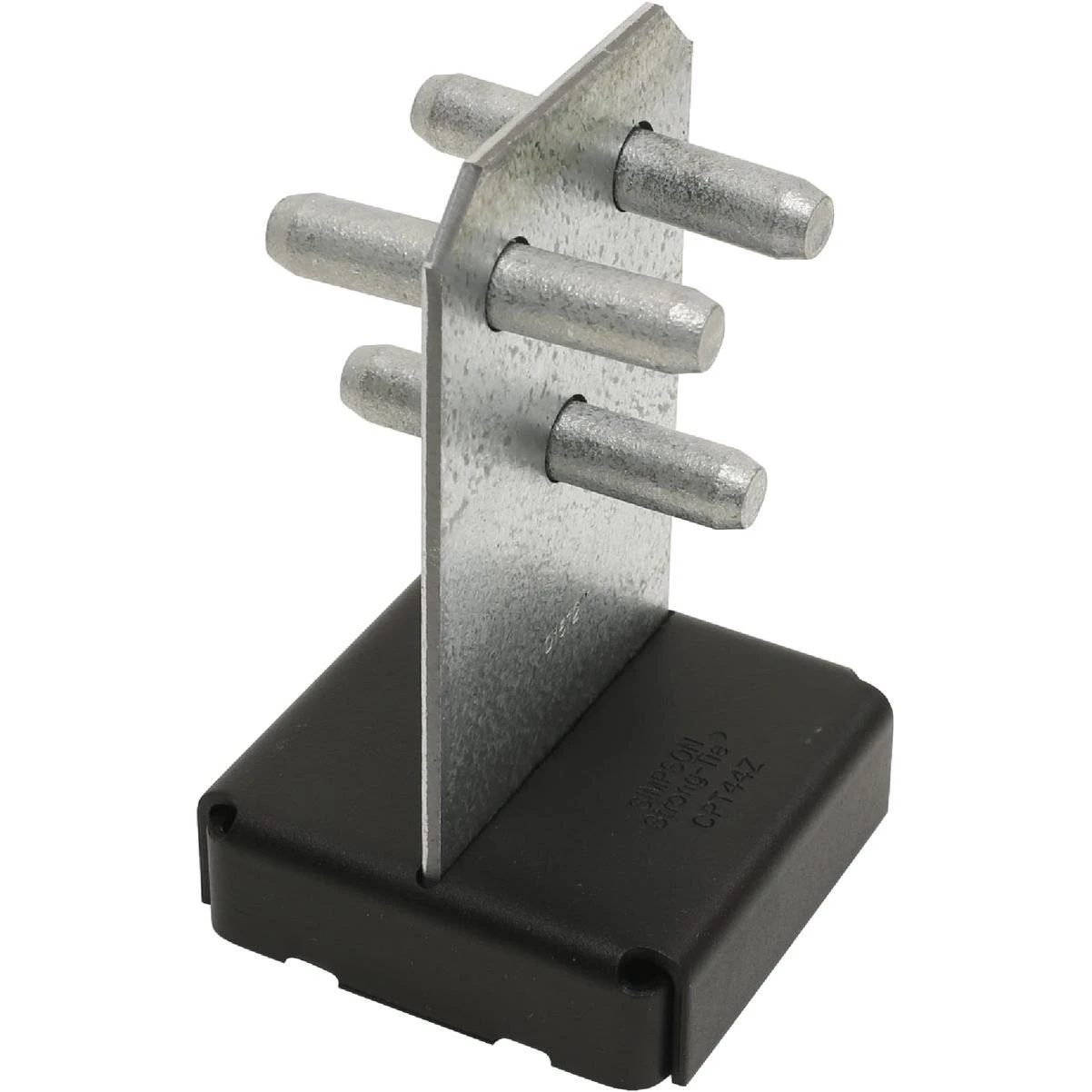 Simpson Strong-Tie 3-1/2 In. x 3-1/2 In. 10 ga Z-Max Concealed Post Base