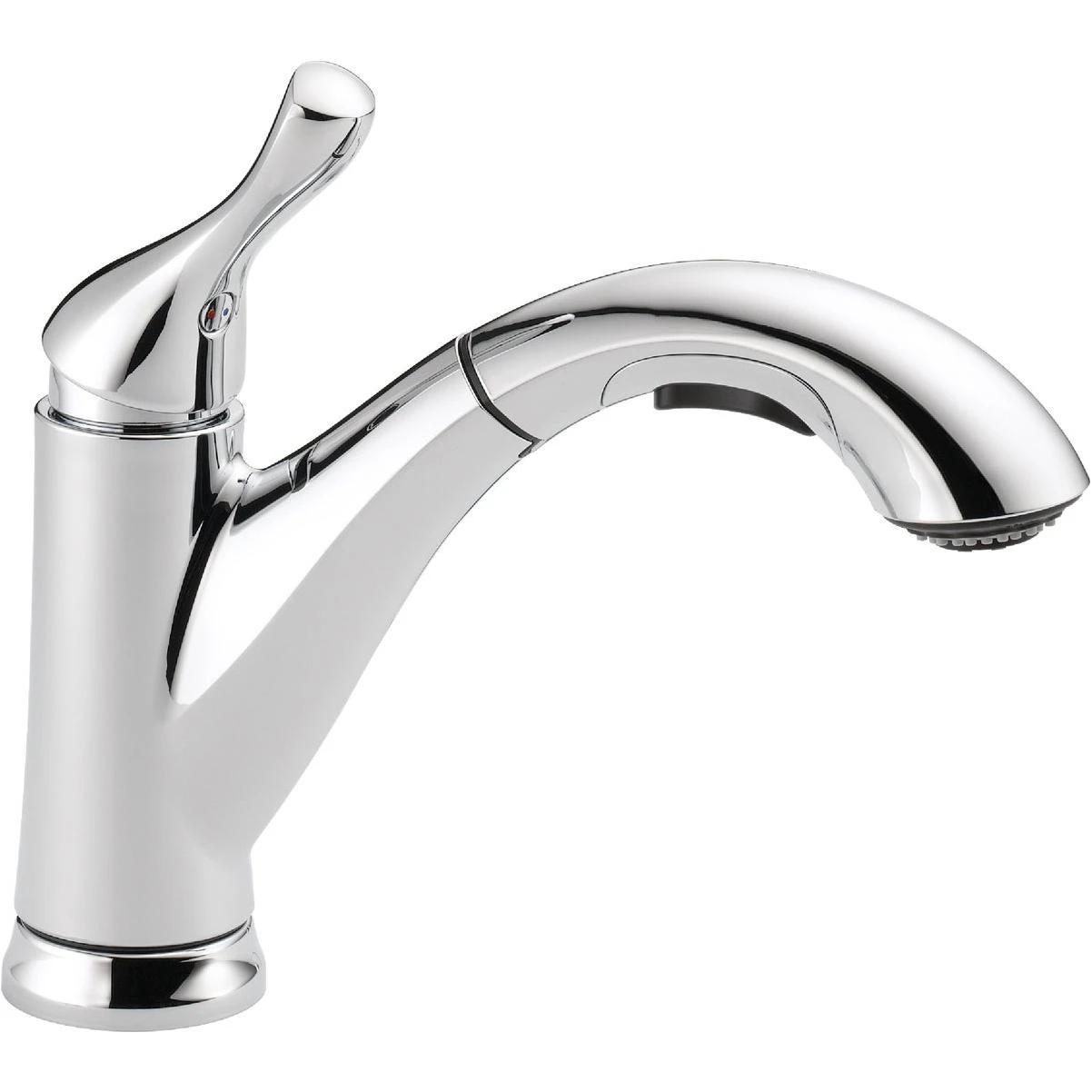 Delta Grant 1-Handle Lever Pull-Out Kitchen Faucet, Chrome