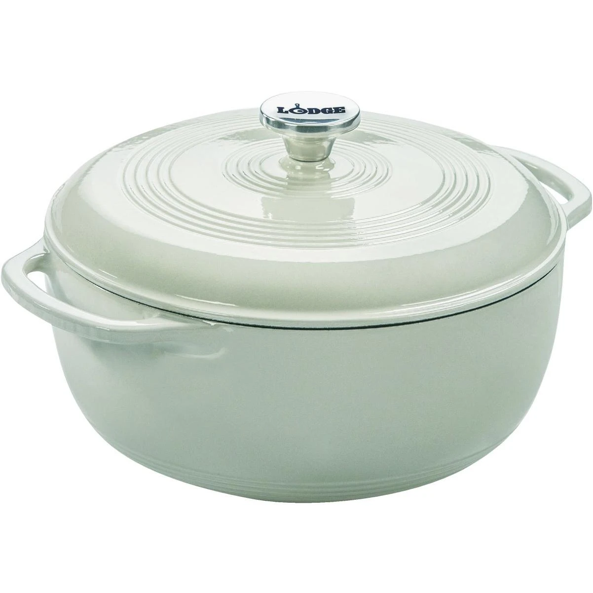 Lodge 6 Qt. White Enamel Dutch Oven