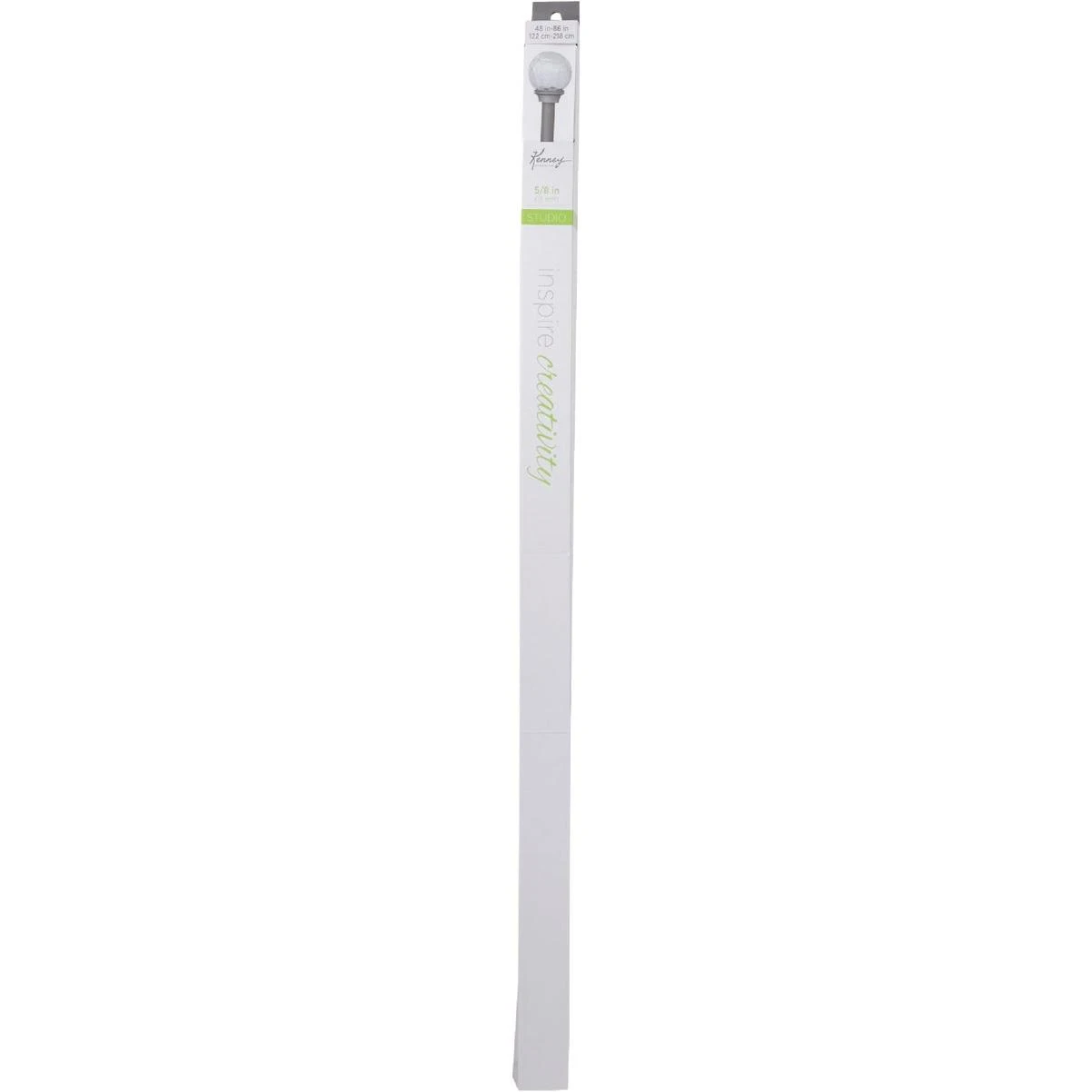 Kenney Walden 48 In. To 86 In. 5/8 In. Single Pewter Curtain Rod
