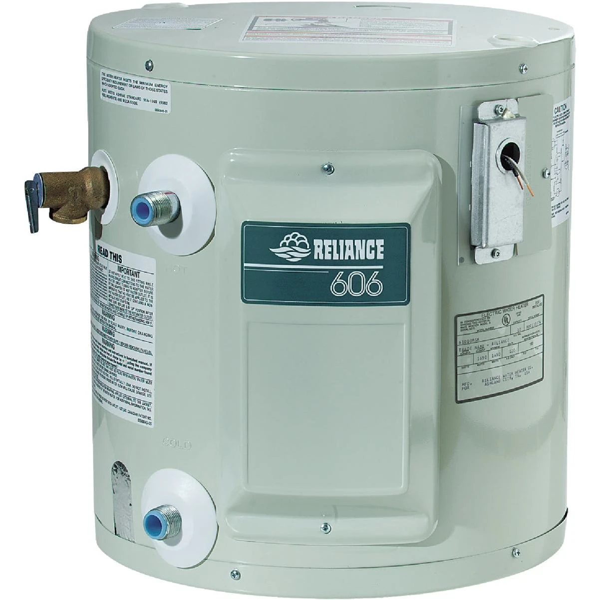 Reliance 6 Gal. Compact 6 Year 1650-Watt Element Electric Water Heater