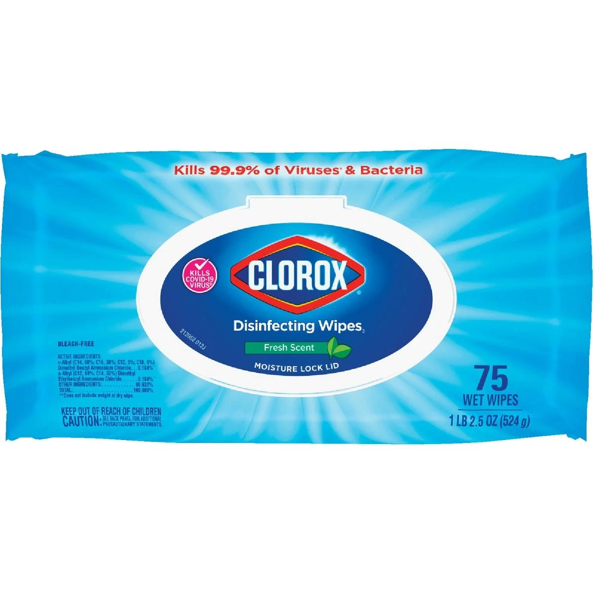 Clorox Fresh Scent Disinfecting Cleaning Wipes Flexpack (75-Count)