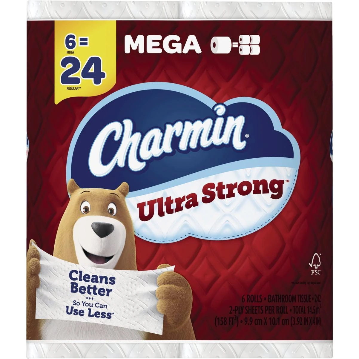 6PK Charmin Mega Tissue